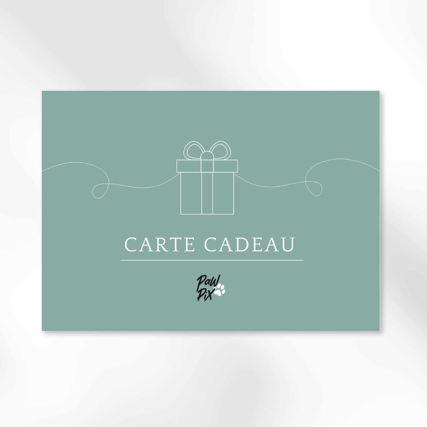 Carte cadeau PawPix montant personnalisable