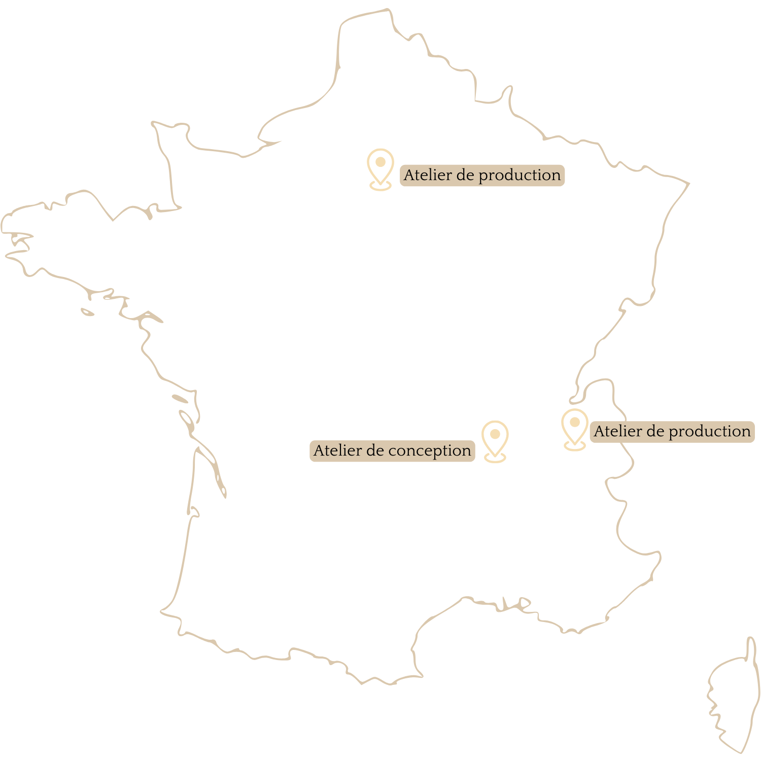 Atelier de conception et de production de PawPix basés en France