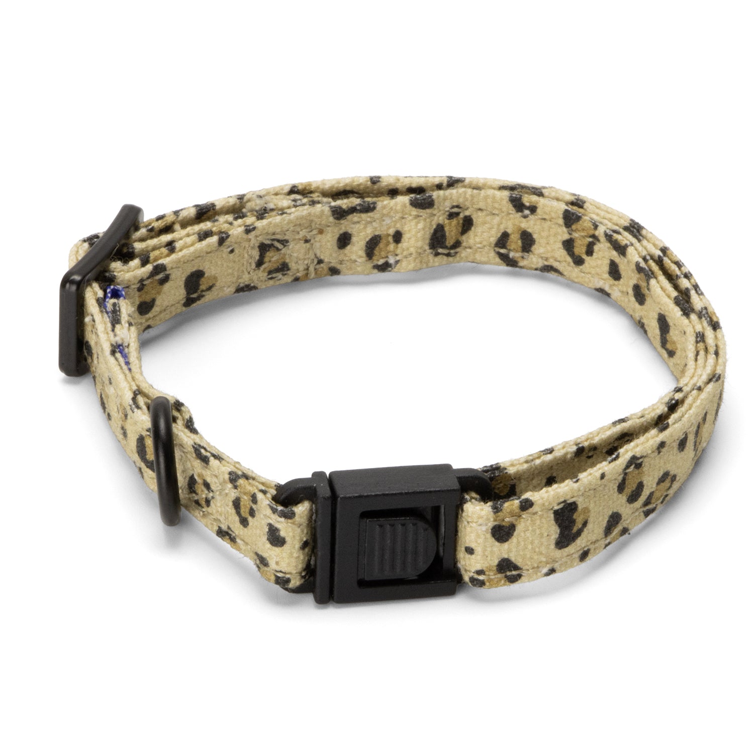 Collier pour chat Leopaw avec une boucle anti-étranglement. Le motif est léopard. 