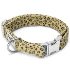 Collier pour chien Leopard avec boucles en argent