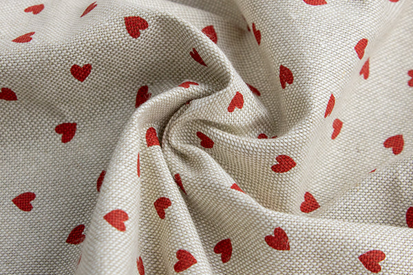 Gros plan sur le tissu My Valentine 