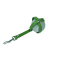 Porte balle vert olive avec un mousqueton chromé pour attaché l'accessoire à la laisse