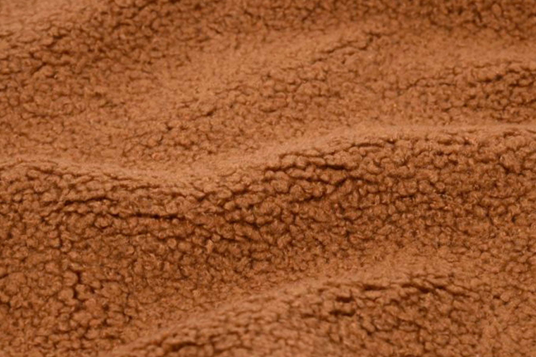 Textile sherpa marron/orange utilisé pour les bandanas pour chiens et chats Teddy